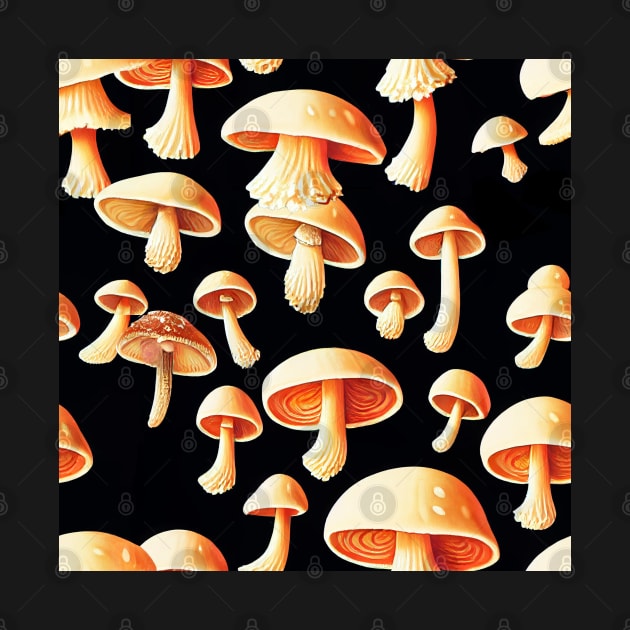 Pattern of mushrooms by etherElric