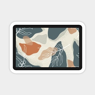 Flowers & Leaves Abstract | Urban Finery Magnet