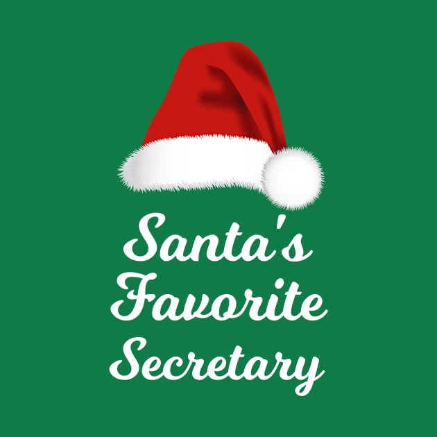 Santa's Favorite Secretary Funny Christmas by lightbulbmcoc