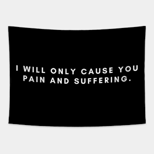 Pain and suffering dark humor funny self aware Tapestry