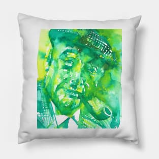 PABLO NERUDA - watercolor portrait.6 Pillow