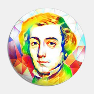 Alexis de Tocqueville Colourful Portrait | Alexis de Tocqueville Artwork 11 Pin