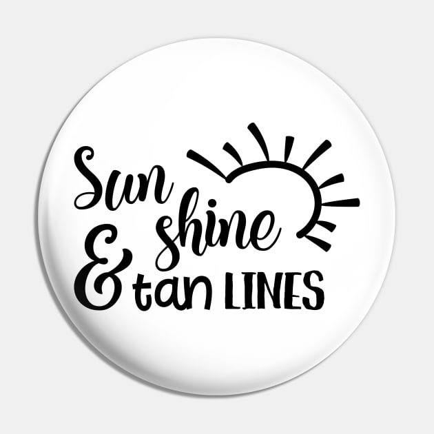 Sunshine & Tan Lines Pin by Little Things by Nicky 