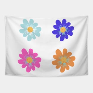 colorful flower floral design Tapestry