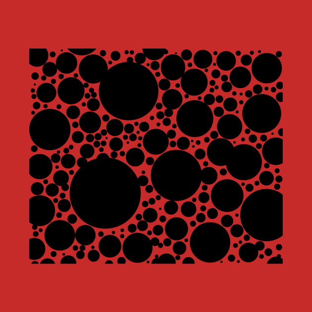 Black Bubbles Pattern by TintedRed