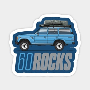 60 rocks-Light Blue Magnet