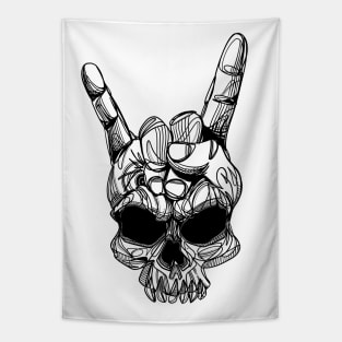 Skull & Horns Tapestry