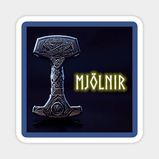 Mighty Mjolnir Thor Hammer Norse Magnet