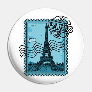 Paris Post Stamp Pin