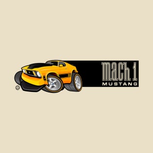 Mach 1 Yellow with Black Stripe T-Shirt