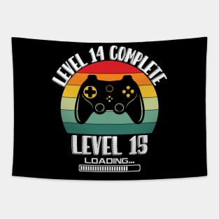 Level 6 Complete Level 7 Loading 6th Birthday Video Gamer Tapestry