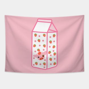 Strawberry milk box Tapestry