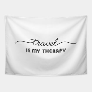 Travel Is My Therapy Tapestry