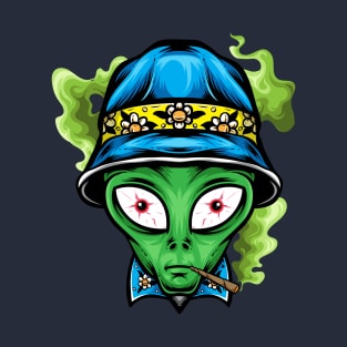 Alien Smoking T-Shirt