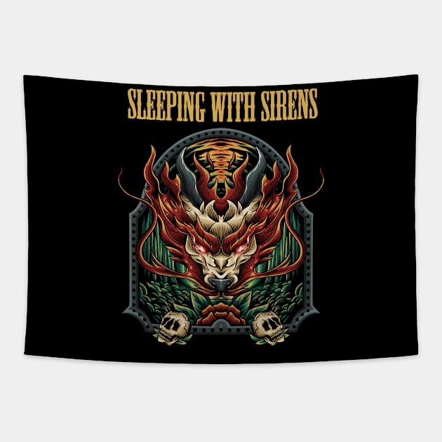 SLEEPING SIRENS BAND Tapestry by MrtimDraws