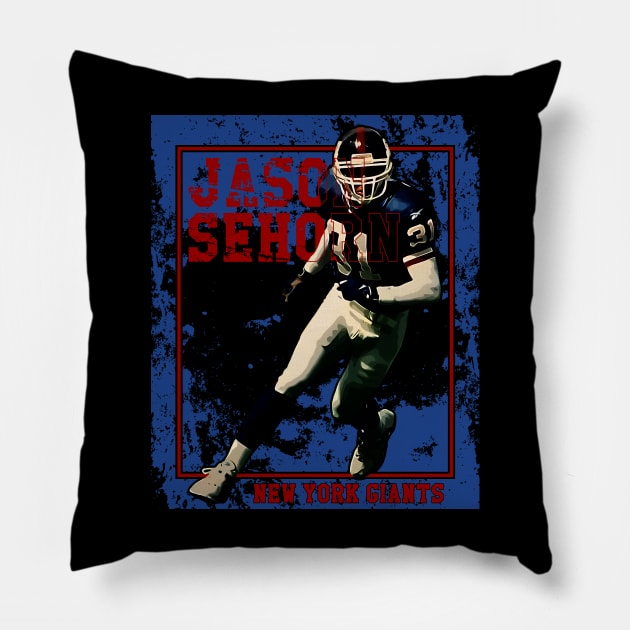 Jason sehorn || new york giants Pillow by Aloenalone