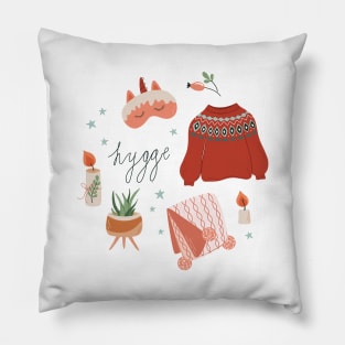 Cute print with cozy Winter elements Pillow