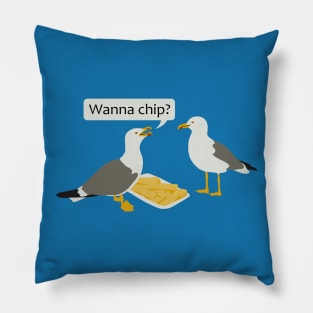 Gulls just wanna have fun Pillow