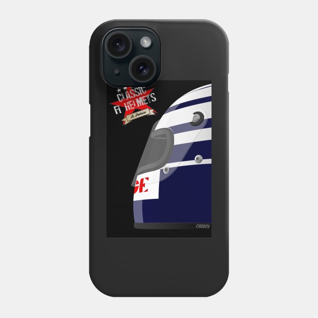 RICCARDO PATRESE CLASSIC HELMET Phone Case by Cirebox