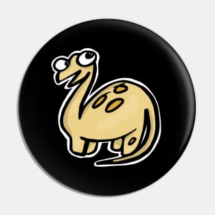 Yellow Dinosaur Pin