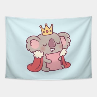 Cute Sleeping Koala Bear King Tapestry