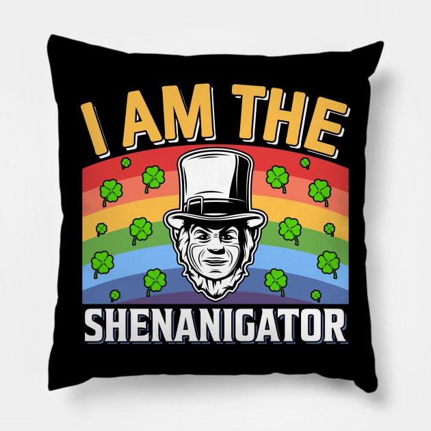 I Am The Shenanigator Pillow by JacksonArts