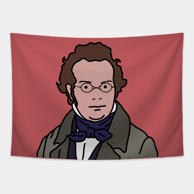 Franz Schubert Tapestry by Cleobule