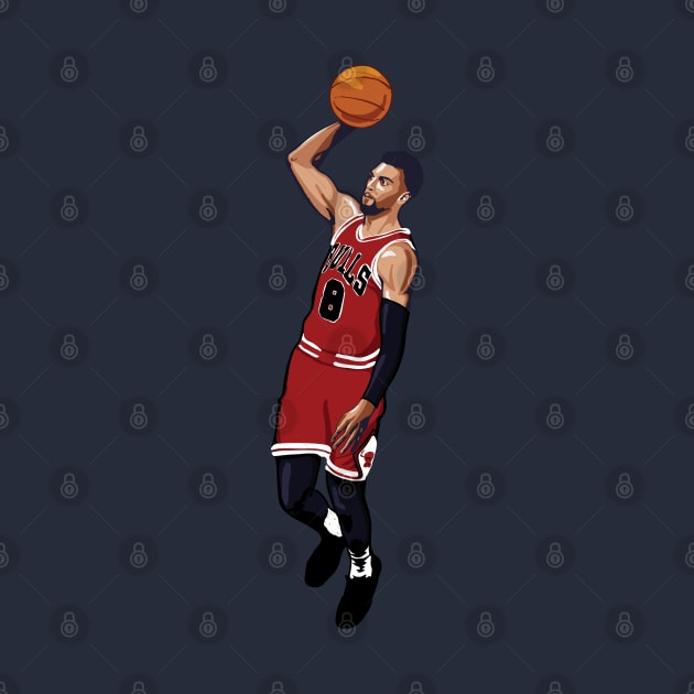 Zach Lavine Vector Dunk by qiangdade