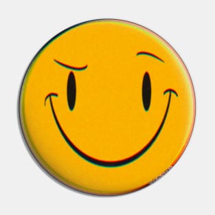 Yellow Smiley Face Pin