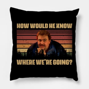 Retro Art Where We're Going Pillow