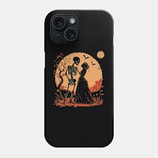 Valentine's Day Vintage Halloween Skeleton Love Witch Retro Cute Super Cool Best Gift Phone Case