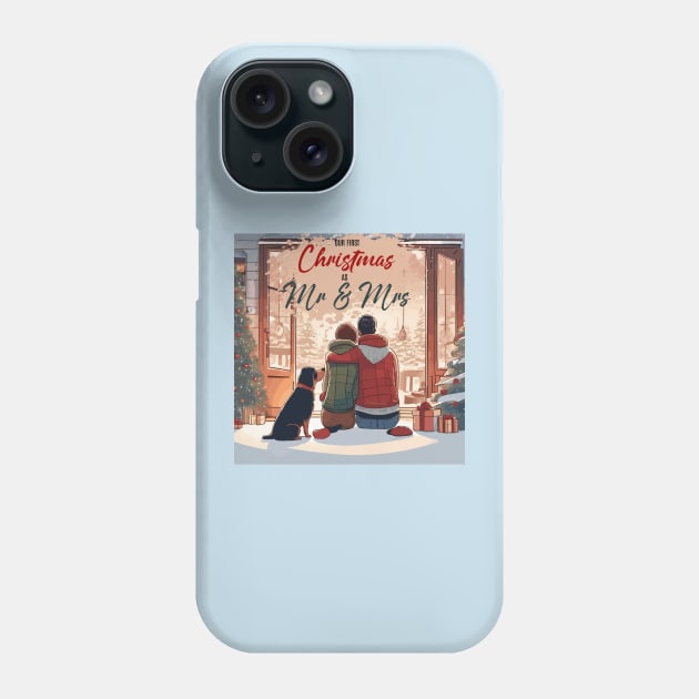 Our First Christmas as Mr and Mrs Phone Case by Cheeky BB