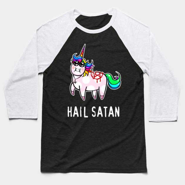 Hail Satan Shirt Funny Unicorn Magical Tshirt Gift Tee Hail