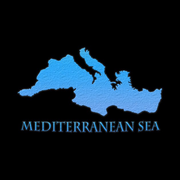 Mediterranean Sea Outline by gorff