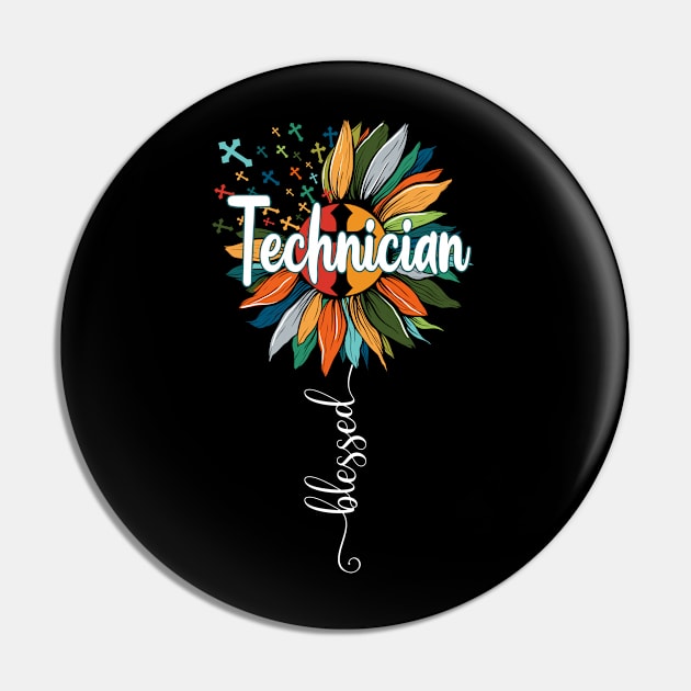 Blessed Technician Pin by Brande