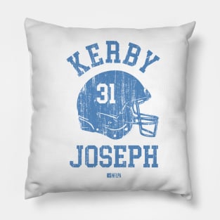 Kerby Joseph Detroit Helmet Font Pillow