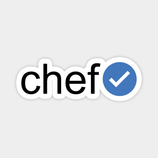 Verified Chef (Black Text) Magnet