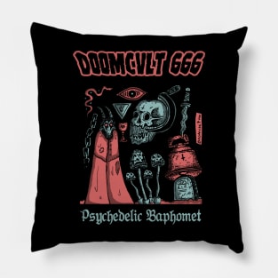 Psychedelic Baphomet Pillow