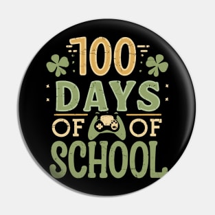 100 days of school gamers st patricks day's Pin