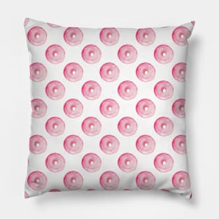 Pink Donut Pattern Pillow