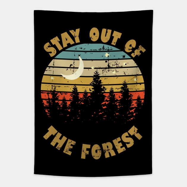 Stay Out Of The Forest Tapestry by RW