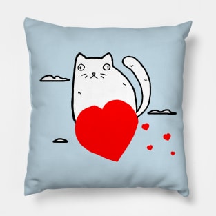 Rasabi Cat - Heart Ride Pillow