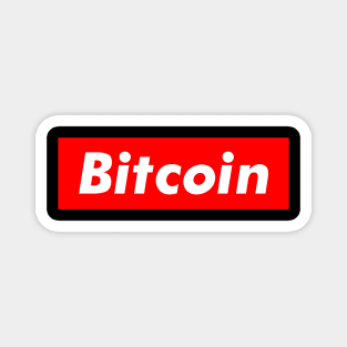 Funny Cryptocurrency shirts | Bitcoin Supreme Logo Magnet