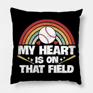 My Heart is on That Field Pillow