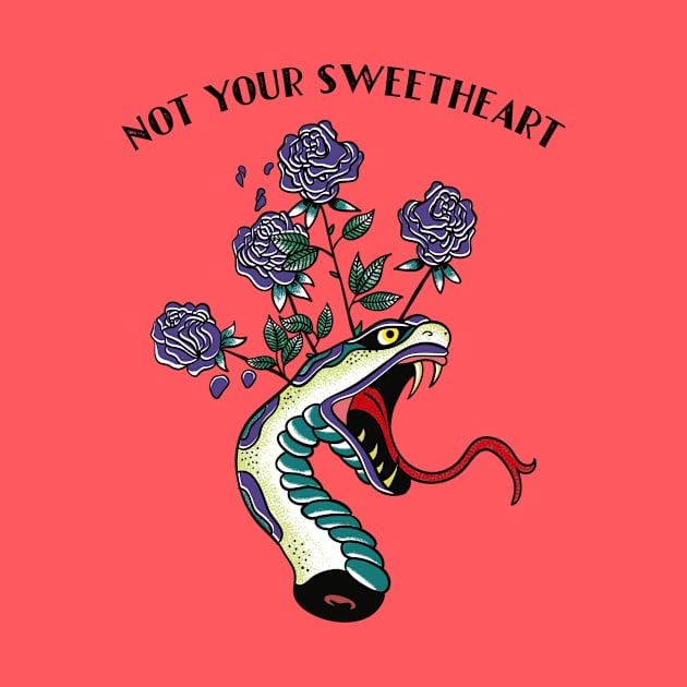 Not Your Sweetheart - Vintage Tattoo Design by LittleBunnySunshine