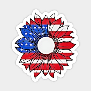 4th of July US Flag Independence Day Magnet