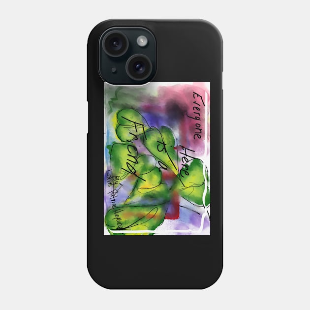 Friendly Message with Falling Leaves Phone Case by Lorie Haywood