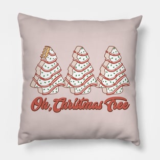 Oh, Christmas Tree Cakes, Retro Groovy Style Pillow