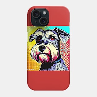 Schnauzer pop art Phone Case