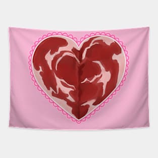 Flesh Valentine Heart Tapestry